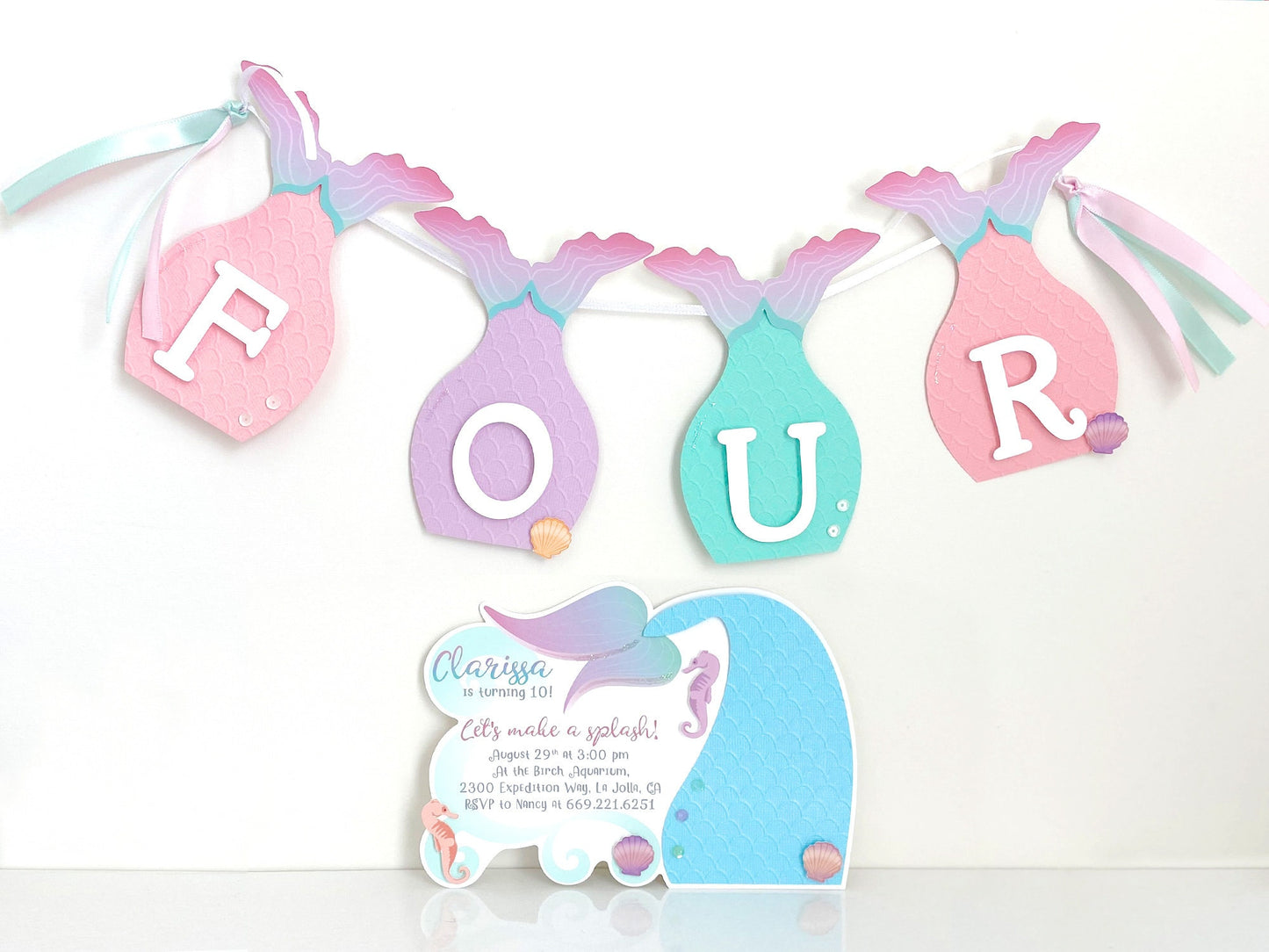 Mermaid Birthday Party Banner