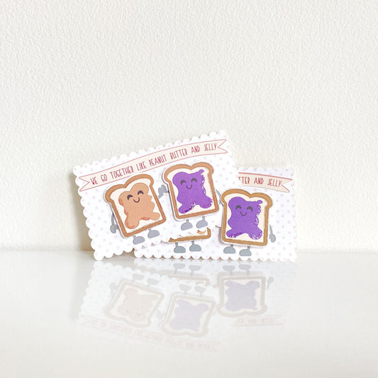 Mini Peanut Butter & Jelly Valentine Card Set