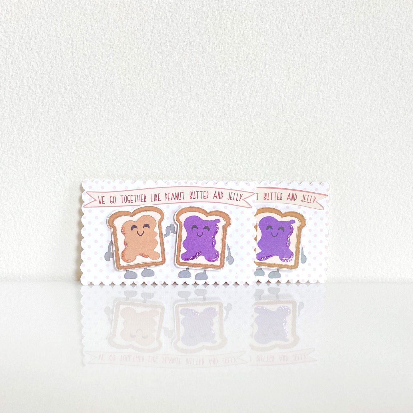 Mini Peanut Butter & Jelly Valentine Card Set