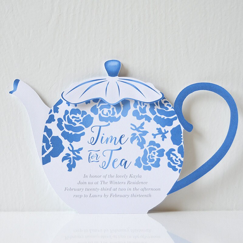 Floral Tea Party Invitation