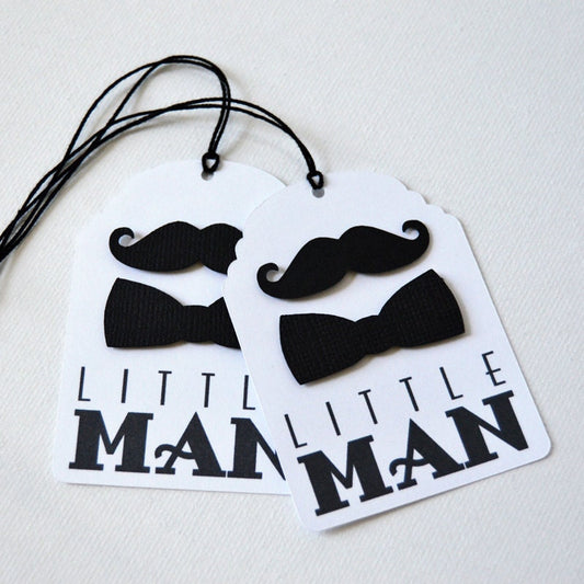 Little Man Birthday Party Favor Tags